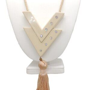 Vintage 1986 Valentino VV Perfume Tassel Necklace